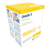 Unistik 3 Safety Lancet 23 Gauge Retractable Push Button Activation Finger (475825_BX) 100/BX
