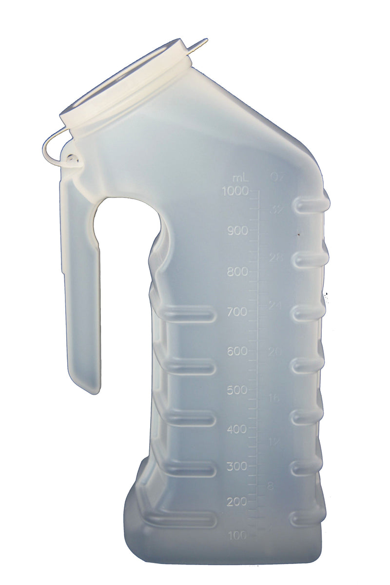 Uri-MAX Male Urinal 32 oz. / 946 mL With Closure Single Patient Use (1123197_CS) 48/CS
