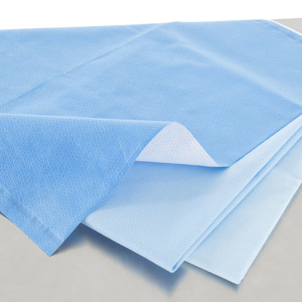 QUICK CHECK* H200 Sterilization Wrap White / Blue 12 X 12 Inch Dual Layer SMS Polypropylene Steam / EO Gas / Hydrogen Peroxide (843034_CS) 480/CS