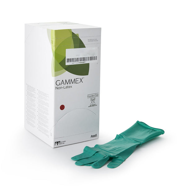 GAMMEX® Non-Latex Surgical Glove Size 6.5 Sterile Polyisoprene Standard Cuff Length Micro-Textured Green Chemo Tested (364344_BX) 50/BX