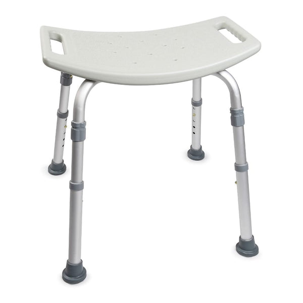McKesson Bath Bench Without Arms Aluminum Frame Without Backrest 19-1/4 Inch Seat Width 300 lbs. Weight Capacity (1128906_EA) 1/EA