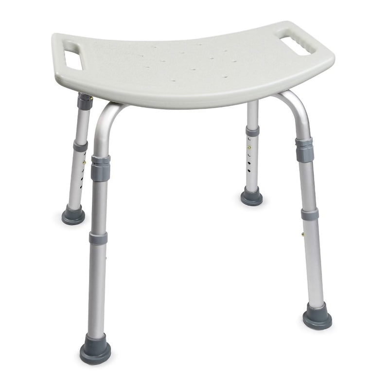 McKesson Bath Bench Without Arms Aluminum Frame Without Backrest 19-1/4 Inch Seat Width 300 lbs. Weight Capacity (1128906_EA) 1/EA