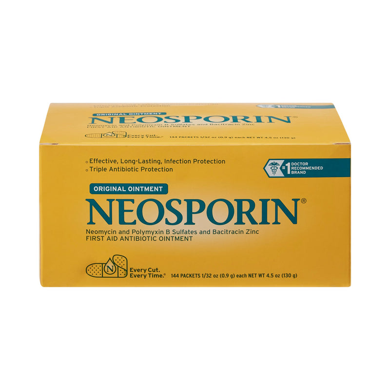 Neosporin® First Aid Antibiotic Bacitracin / Neomycin / Polymyxin B Ointment 0.9 Gram Individual Packet (899423_CS) 1728/CS