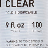 McKesson Drinking Cup 9 oz. Clear Polypropylene Disposable (1127771_SL) 100/SL