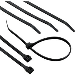 Gardner Bender Heavy-Duty Cable Ties, 175 lb Tensile Strength, 18 in L, Ultraviolet Black, 50/Bag (623-46-418UVB) Bag of 50