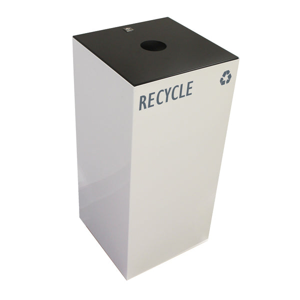 32-Gallon GeoCube Recycling Container - White (5231) Each