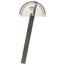 Threaded Protractor General Tools Stainless Steel Protractors, 6 in, Round Head (318-18) E ...