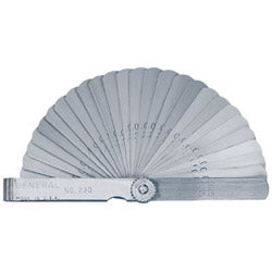 General Tools 26-Leaf 3" Feeler Gage .0015" To .025" (318-230) Each