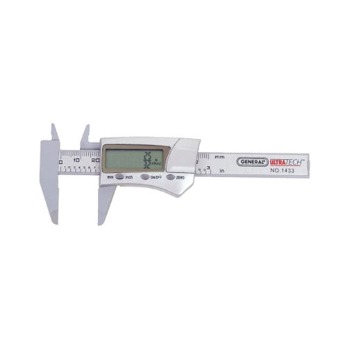 General Tools Digital/Fraction Electronic Calipers, 1 in-3 in/150 mm (318-1433) Each