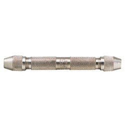 General Tools Double End Pin Vises, 1/8 in Max Pipe Cap, Nickel-Plated (318-90) Each