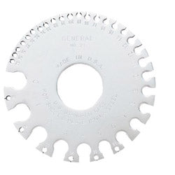 General Tools Sheet Metal Gages, #0-#36, Chrome (318-21) Each
