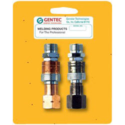Gentec Quick Connector Sets, Hose-to-Torch Connector Set 145 psi, Fuel/Oxygen (331-QC-HTPRSP) Each