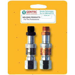 Gentec Quick Connector Sets, Regulator-to-Hose Connector Set, 145 psi, Fuel/Oxygen (331-QC-RHPRSP) Each