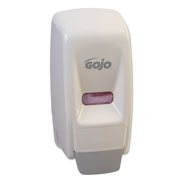 Gojo® Bag-In-Box Liquid Soap Dispenser, 800 mL, 5.75" x 5.5" x 5.13", White (903401GOJ) Each