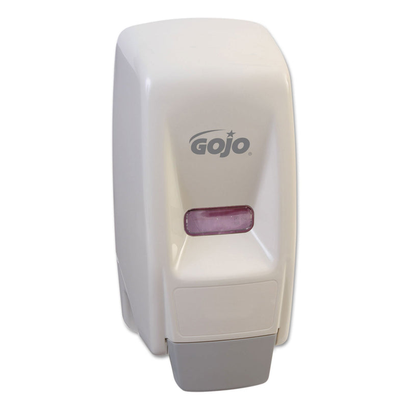Gojo® Bag-In-Box Liquid Soap Dispenser, 800 mL, 5.75" x 5.5" x 5.13", White (903401GOJ) Each
