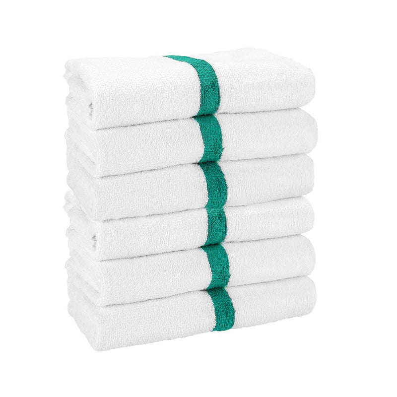 Arkwright Home Power Gym Bath Towel 22x44 Green (6/Pack) (PNP-PWR-2244-6GRCS) 6/PK