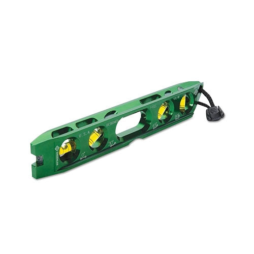 Greenlee Professional Grade Levels, 8 1/2 in, 4 Vials, Aluminum Alloy (332-L107) Each