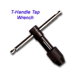 Hanson T-Handle Tap Wrenches, 1/4 - 1/2 in Tap Size, Carded (HAN12002) Each