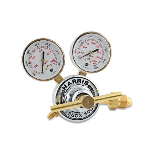 Harris™ 25GX Single-Stage Medium/Heavy-Duty HVAC Purging Regulator, 580, Argon, Helium, Nitrogen (348-3000606) Each