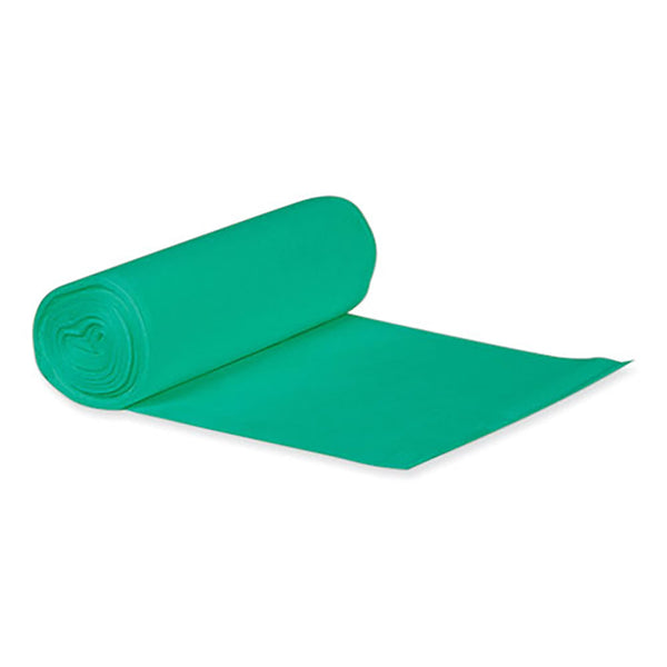 Heritage Bag Eco Blend Max Can Liners, 33 gal, 0.8 mil, 33" x 39", Green, 25 Bags/Roll, 8 Rolls/Carton (HERL6639TEER1) Case of 200