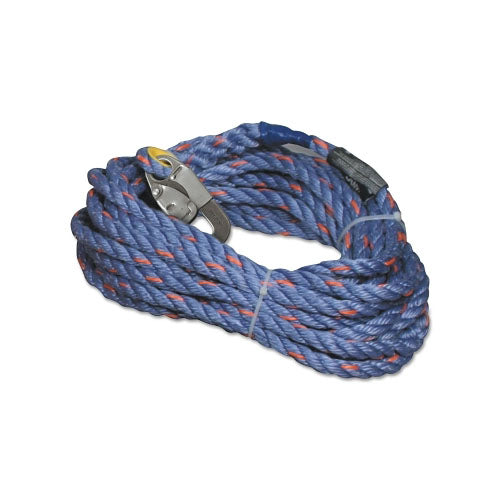 Honeywell 300L Rope Lifeline Series, 50 ft, Snap Hook and Loop, 310 lb (493-300L-Z750FTBL) Each
