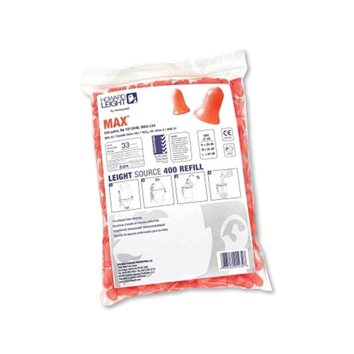 Honeywell Earplug Dispenser Refills, Foam, Coral, Uncorded (154-MAX-LS4-REFILL) 1 Bag