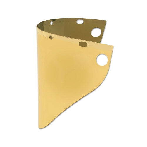 Honeywell High Performance® Faceshield Window, Uncoated, Gold, Extended View, 19 in L x 9-3/4 in H (280-4199GDTVGY) Each