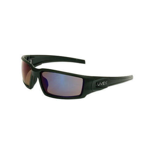 Honeywell Hypershock™ Safety Eyewear, Blue Mirror Polycarbonate Lens, Hardcoat, Matte Black Polycarbonate Frame (763-S2945) Each