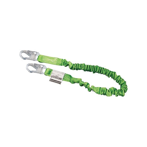 Honeywell Manyard® II Shock-Absorbing Lanyards, 310 lb Capacity, Locking Snap Hooks, 1 Leg (493-216M-Z76FTGN) Each