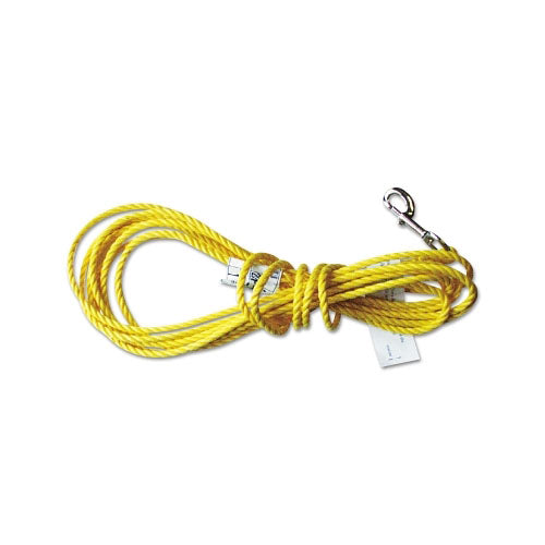 Honeywell Poly Ropes, Tag Line (Not Load Bearing) 130 ft, Polypropylene, Yellow (493-193R130FTYL) Each