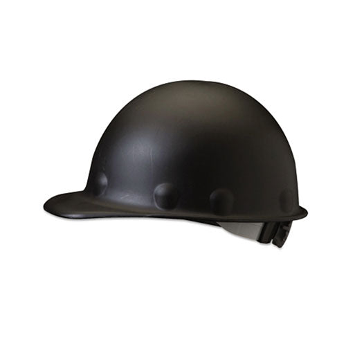 Honeywell Roughneck P2 Hard Cap, 8 Point Ratchet, P2A, Black (280-P2ARW11A000) Each