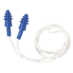 Howard Leight AirSoft® Reusable Earplug, Thermoplastic Elastomer, Blue, Corded (HOWAS30W) Box of 50 Pairs