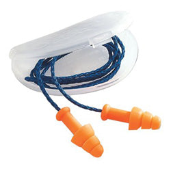 Howard Leight SmartFit Reusable Earplugs, TPE, Orange, Corded, Paper Bag (154-SMF-30W-P) 100 Pairs