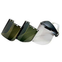 Huntsman F10 PETG Economy Faceshield, 34-40AP, Uncoated, Clear, Bound, 15-1/2 in L x 9 in H (138-28962) Case of 50