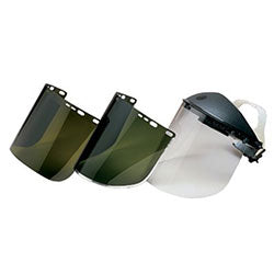 Huntsman F30 Acetate Faceshield, 8154, Uncoated, Clear, Bound, 15.5 in L x 8 in H (138-29052) Each