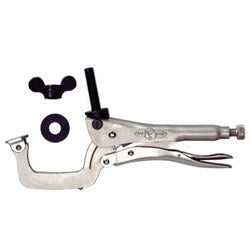 IRWIN® The Original™ Locking C-Clamp with Regular Tips, 9 in L, 4-1/2 in Max, 4-3/4 in Throat D (586-9DR) Each