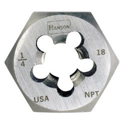 IRWIN® Re-threading Hexagon Taper Pipe Dies (HCS) (585-7404) Each