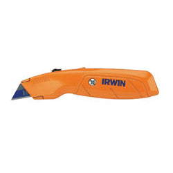 IRWIN® Hi-Vis Retractable Knife, 6-1/2 in Length, Bi Metal Blade, Cast Aluminum, Orange (586-2082300) Each