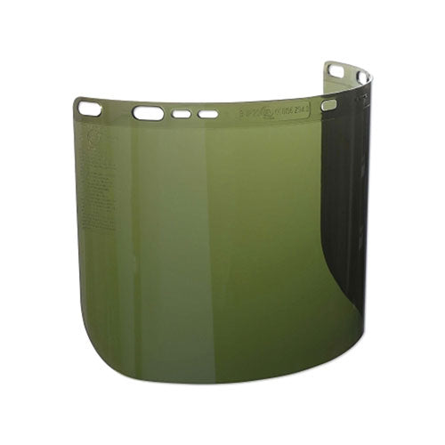 Jackson Safety® F50 Polycarbonate Special Face Shields, IRUV 3.0, D Shape, 8 in H x 15.5 in L (138-26262) Each