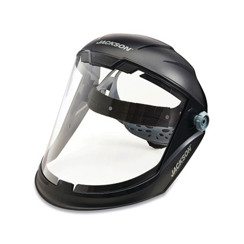 Jackson Safety® MAXVIEW™ Series Premium Face Shields with Headgear, Uncoated/Clear, 9 in H x 13-1/4 in L (138-14200) Each