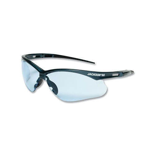 Jackson Safety® SG Series Safety Glasses, Light Blue, Polycarbonate, Hardcoat Lens, Blue (138-50011) Each