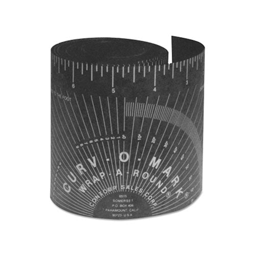 Jackson Safety® Wrap-A-Round® Ruler, Large, 3.88 in W x 6 ft L, Cold/Heat Resistant, Black (430-14753) Each
