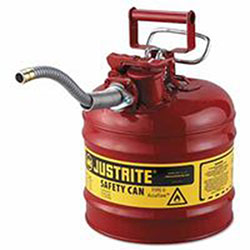 Justrite Type II AccuFlow™ Safety Can, Flammables, 1 gal, Red (400-7210120) Each