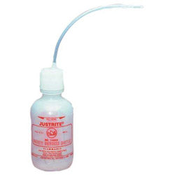 Justrite Dispensing Bottles and Bottle Jacket, Hazardous Liquid Storage Bottle, Clear (400-14009) 1 Bottle