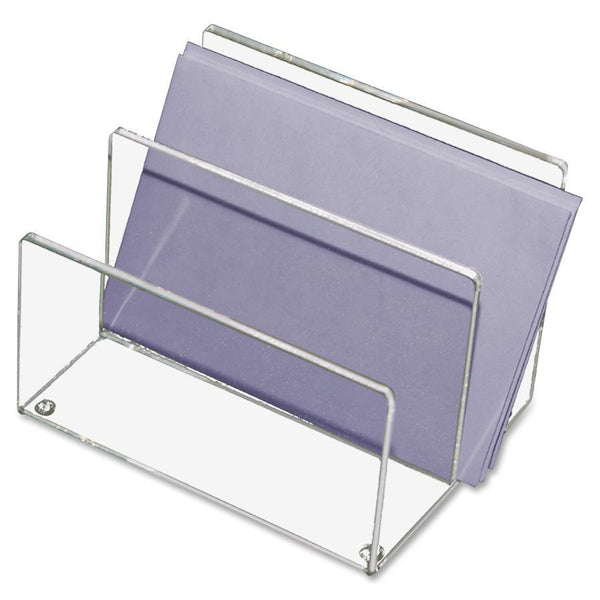 Kantek Clear Acrylic Mini Sorter, Two 1 3/4&quot; Compartments (KTKAD50) Each