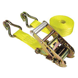 Keeper Ratchet Tie-Down Straps, Double-J Hooks, 1-3/4 in W, 15 ft L, 1,666 Load Capacity (130-05519) Each