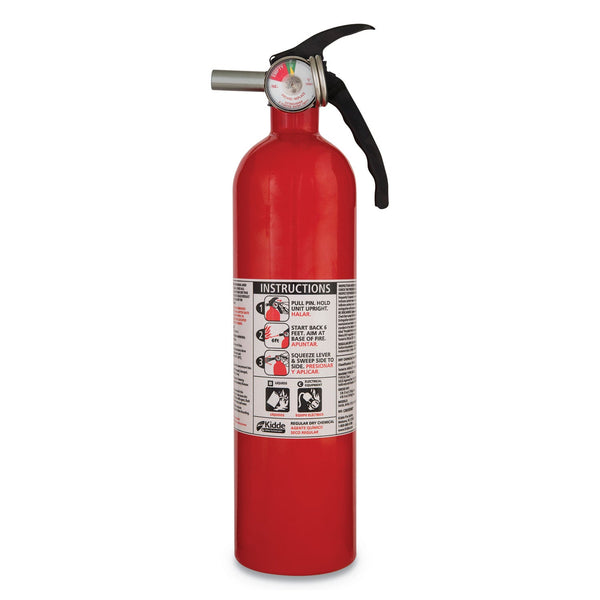 Kidde Safety Kitchen/Garage Fire Extinguishers, Class B and C Fires, 2.9 lb (KID466141MTL) Each