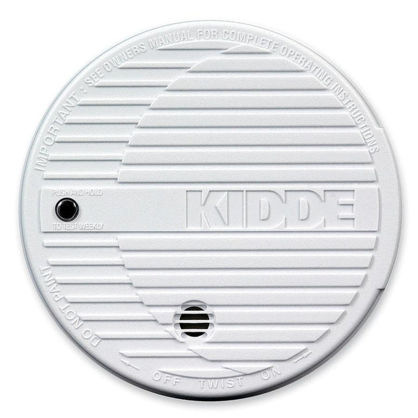 Kidde Smoke Alarm, Flashing LED, 9V Battery Included, white (KID440374) Each