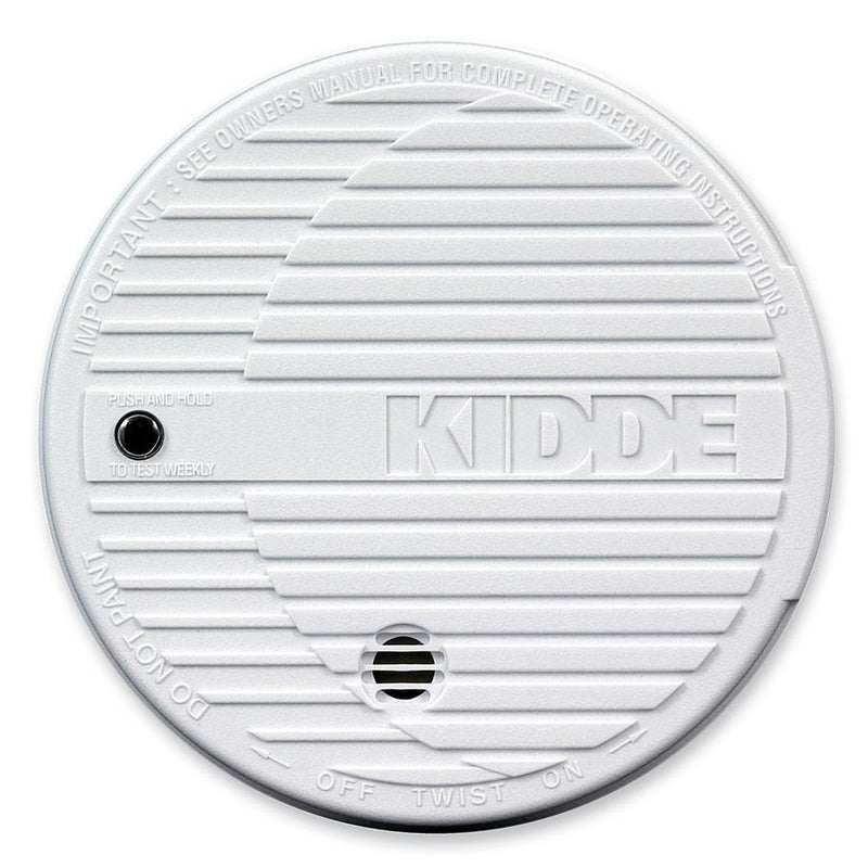 Kidde Smoke Alarm, Flashing LED, 9V Battery Included, white (KID440374) Each