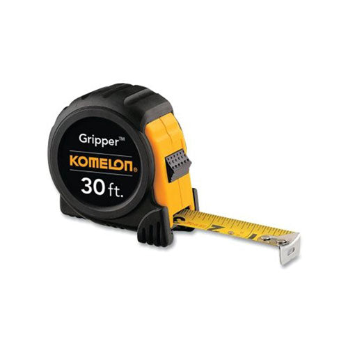 Komelon Usa Gripper™ Series Power Tape, 1 in W x 30 ft L, SAE, Acrylic Coated Yellow Blade, Yellow/Black Case (416-5430) 1 Box
